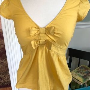 Adorable Odille Yellow Cotton Top